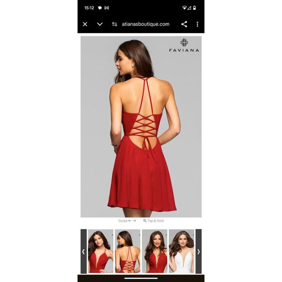 NWOT Faviana Hoco Cocktail Sleeveless Dress Black Size 0 - Picture 10 of 10